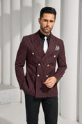 Cargar la imagen en la vista de la galería, Designer Style New Men's Double Breasted Blazer
