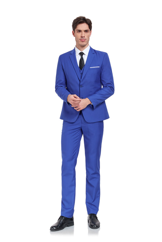 Two Button 3 Pieces Men Suits (MORE COLORS+)