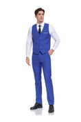 Bild in Galerie-Betrachter laden, Men's Suits 2 Pieces Vest+Pants Set V-Neck Casual Waistcoat Suit
