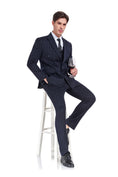 Cargar la imagen en la vista de la galería, Stripe Men's 3 Piece Set for Party, Wedding and Business(MORE COLORS+)
