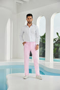 Cargar la imagen en la vista de la galería, Seersucker Striped Men's Summer Pants
