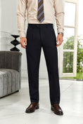 Load image into Gallery viewer, Navy Men's Pants for Party, Wedding and Business 2568
