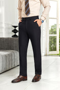 Load image into Gallery viewer, Navy Men's Pants for Party, Wedding and Business 2568
