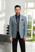 Charger l'image dans la visionneuse de la galerie, Designer Style Unique Design Two Button Men's Blazer
