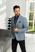 Load image into Gallery viewer, Designer Style Unique Design Two Button Men's Blazer
