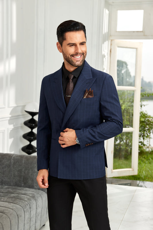 Designer Style New Double Breasted Men's Blazer