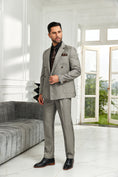 Charger l'image dans la visionneuse de la galerie, Designer Style Unique Design 2 Pieces Men's Suits Jacket+Pants
