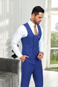 Bild in Galerie-Betrachter laden, Designer Style Unique Design 2 Pieces Men's Suits Vest+Pants
