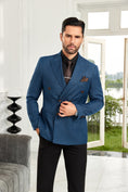 Load image into Gallery viewer, Designer Style New Double Breasted Men's Blazer
