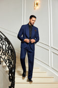 Charger l'image dans la visionneuse de la galerie, Designer Style Unique Design 2 Pieces Men's Suits Jacket+Pants
