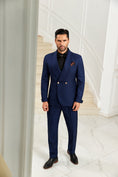 Charger l'image dans la visionneuse de la galerie, Designer Style Unique Design 2 Pieces Men's Suits Jacket+Pants
