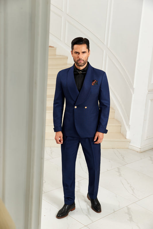 Designer Style Unique Design 2 Pieces Men's Suits Jacket+Pants