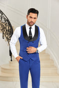 Bild in Galerie-Betrachter laden, Designer Style Unique Design 2 Pieces Men's Suits Vest+Pants
