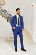 Cargar la imagen en la vista de la galería, Designer Style Unique Design 2 Pieces Men's Suits Jacket+Pants
