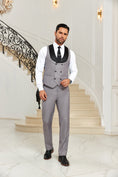 Cargar la imagen en la vista de la galería, Designer Style Unique Design 2 Pieces Men's Suits Vest+Pants
