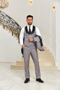 Cargar la imagen en la vista de la galería, Designer Style Unique Design 2 Pieces Men's Suits Vest+Pants
