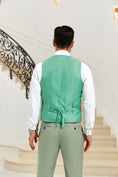 Cargar la imagen en la vista de la galería, Designer Style Unique Design 2 Pieces Men's Suits Vest+Pants
