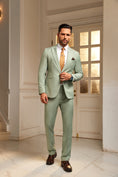 Charger l'image dans la visionneuse de la galerie, Designer Style Unique Design 2 Pieces Men's Suits Jacket+Pants
