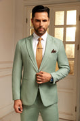 Charger l'image dans la visionneuse de la galerie, Designer Style Unique Design 2 Pieces Men's Suits Jacket+Pants
