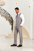 Cargar la imagen en la vista de la galería, Designer Style Unique Design 2 Pieces Men's Suits Vest+Pants
