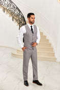 Cargar la imagen en la vista de la galería, Designer Style Unique Design 2 Pieces Men's Suits Vest+Pants
