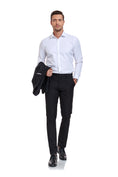 Bild in Galerie-Betrachter laden, White Men's Urban Stylish Casual Business Slim Fit Long Sleeve Button Up Dress Shirt
