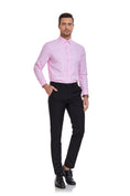 Bild in Galerie-Betrachter laden, Pink Men's Urban Stylish Casual Business Slim Fit Long Sleeve Button Up Dress Shirt
