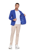 Cargar la imagen en la vista de la galería, Royal Blue Men's Two Button Blazer for Party, Wedding and Business
