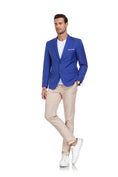 Load image into Gallery viewer, Royal Blue Men's Two Button Blazer for Party, Wedding and Business
