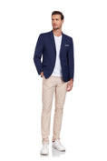 Charger l'image dans la visionneuse de la galerie, Navy Men's Two Button Blazer for Party, Wedding and Business
