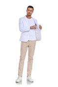 Gallery viewerに画像を読み込む, White Men's Two Button Blazer for Party, Wedding and Business
