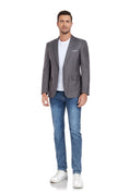 Gallery viewerに画像を読み込む, Grey Men's Two Button Blazer for Party, Wedding and Business
