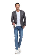 Gallery viewerに画像を読み込む, Grey Men's Two Button Blazer for Party, Wedding and Business
