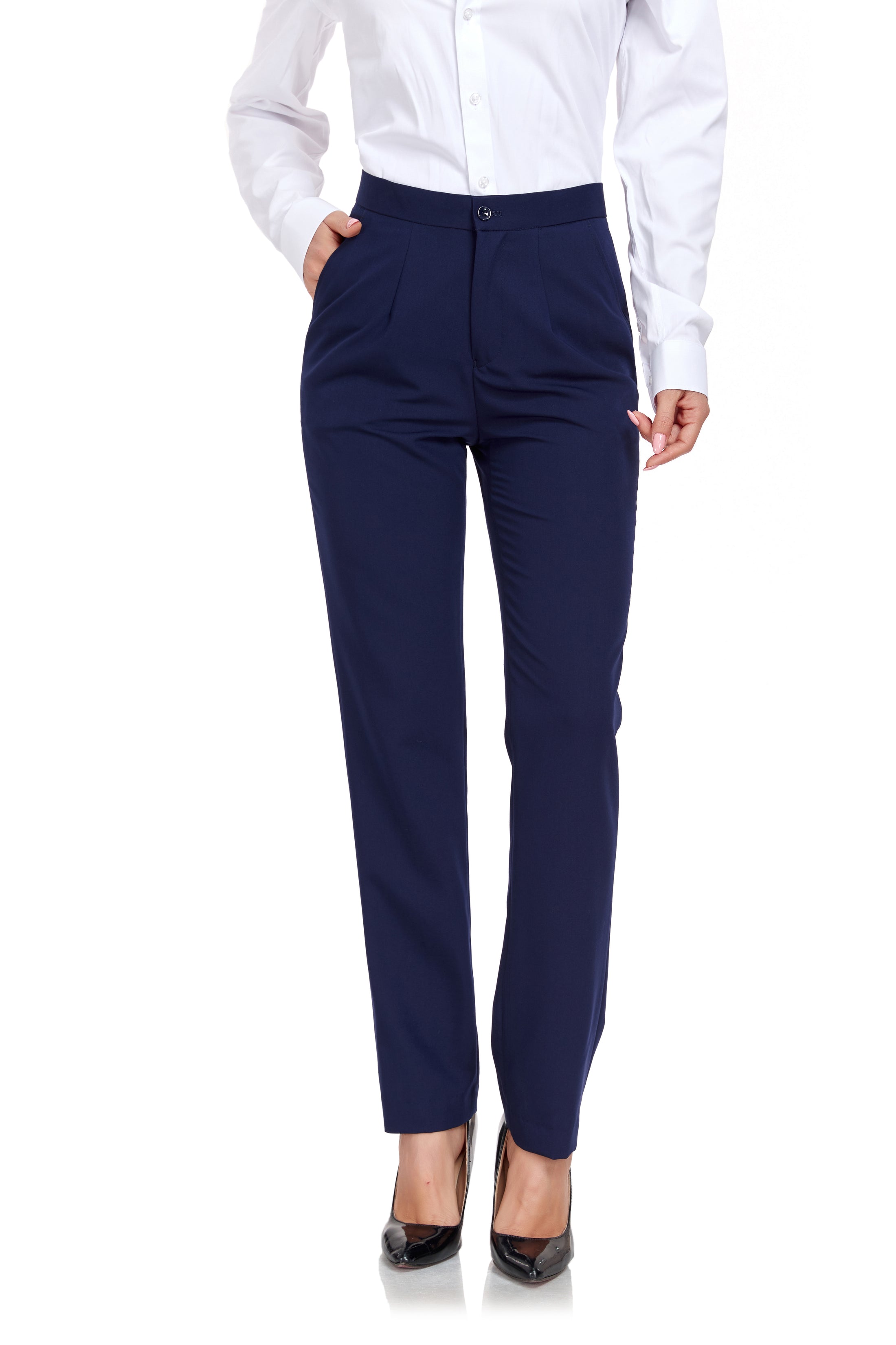 Navy Women's 2 Piece Office Work Suit Set