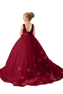 Flower Girl Dresses Applique Tulle Pageant Princess Gown FLC00424