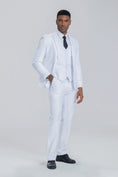 Load image into Gallery viewer, White Party Business Banquet 3 Piece Men Suits
