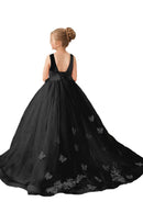 Flower Girl Dresses Applique Tulle Pageant Princess Gown FLC00424