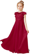 Charger l'image dans la visionneuse de la galerie, Flower Girl Dresses Applique Tulle Pageant Princess Gown FLC00428
