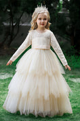 Cargar la imagen en la vista de la galería, Flower Girl Dress for Wedding Pageant Princess Gown FLC00415
