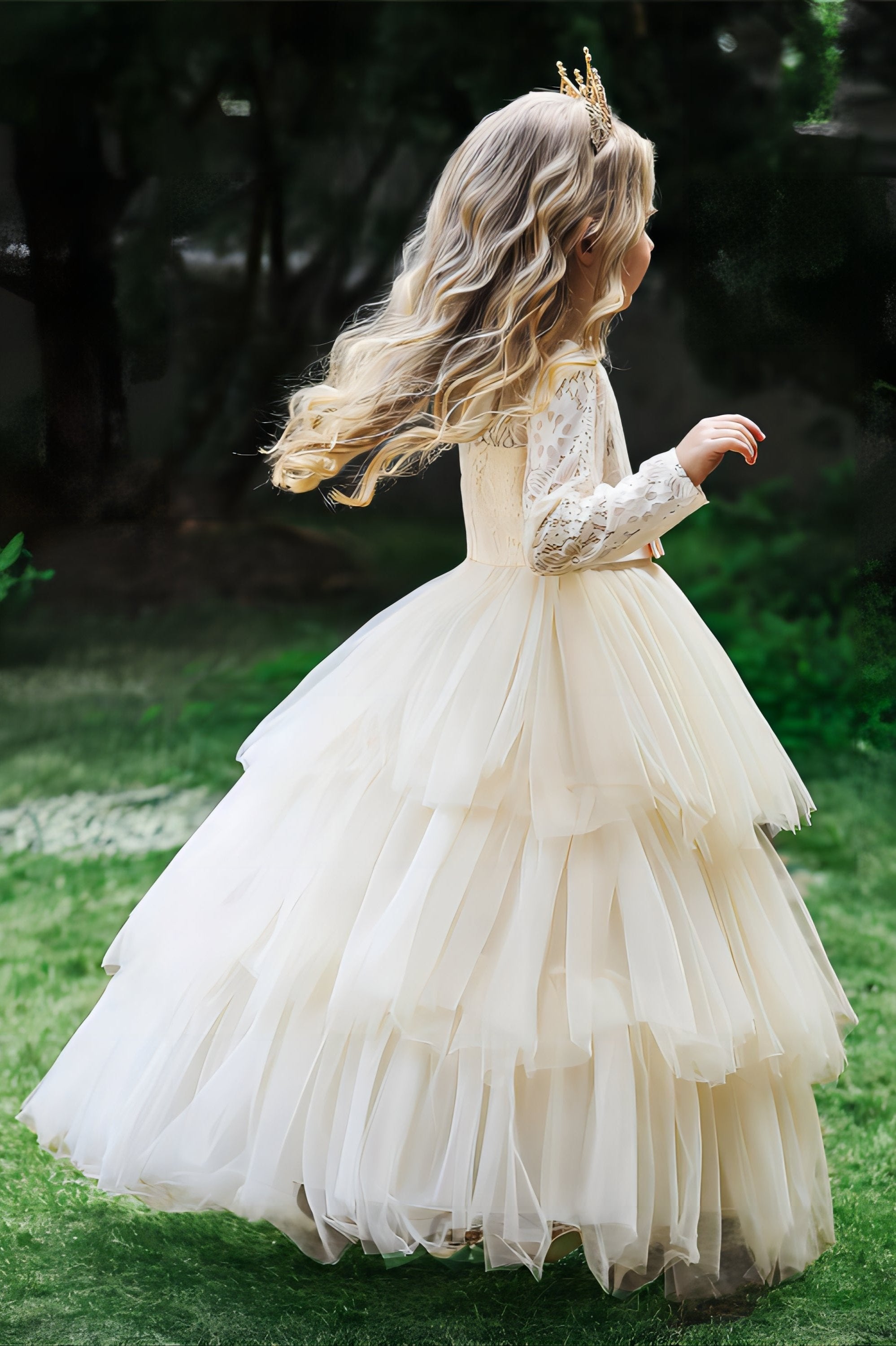 Flower Girl Dress for Wedding Pageant Princess Gown FLC00415