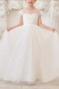 Bild in Galerie-Betrachter laden, Flower Girl Dresses Applique Tulle Pageant Princess Gown FLC00422
