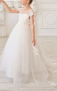 Load image into Gallery viewer, Flower Girl Dresses Applique Tulle Pageant Princess Gown FLC00422
