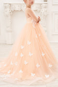 Charger l'image dans la visionneuse de la galerie, Flower Girl Dresses Applique Tulle Pageant Princess Gown FLC00424
