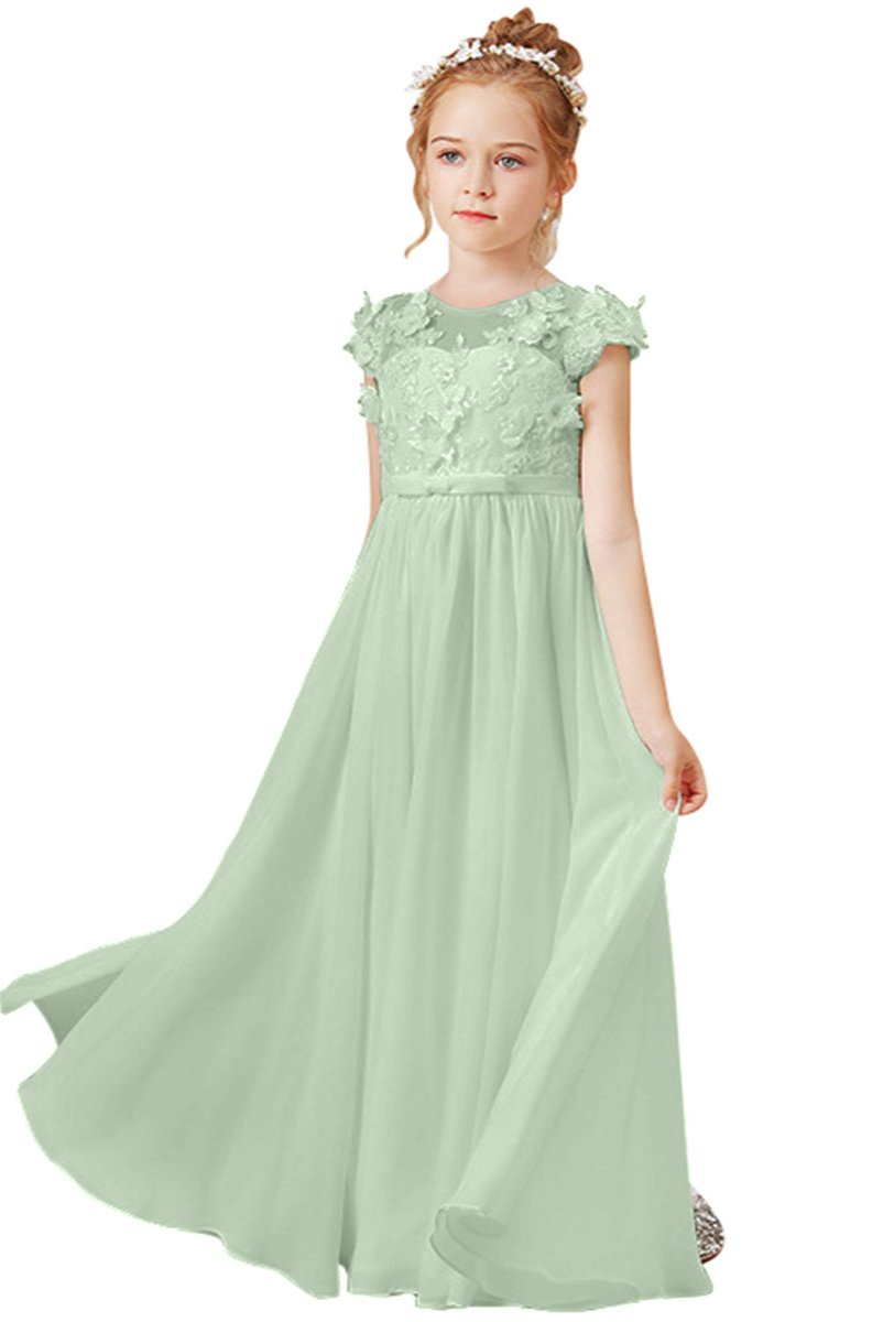 Flower Girl Dresses Applique Tulle Pageant Princess Gown FLC00428