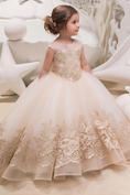 Charger l'image dans la visionneuse de la galerie, Flower Girl Dress for Wedding Bridesmaid Princess Party Gown FLC00425
