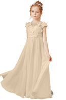 Flower Girl Dresses Applique Tulle Pageant Princess Gown FLC00428