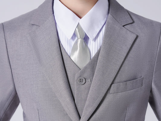 Light Gray Boys Formal Blazer Online, School Jacket