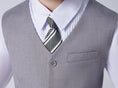 Load image into Gallery viewer, Light Grey Formal Classic 5 Piece Boys Suits
