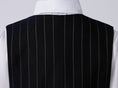 Load image into Gallery viewer, Navy Striped Slim Fit Modern 5 Piece Boy's Formal Suits
