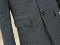 Cargar la imagen en la vista de la galería, Black Plaid Elegant 5 Piece Boys Suits
